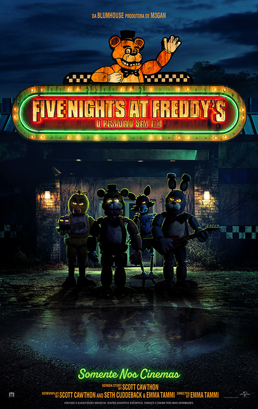 Fazbear BR - Updates de FNAF on X: NOTÍCIA URGENTE!!!!!!!! A DATA DO FILME  DE FIVE NIGHTS AT FREDDY'S FOI ANUNCIADA! O FILME LANÇARÁ NOS CINEMAS DIA  27 DE OUTUBRO DE 2023 (